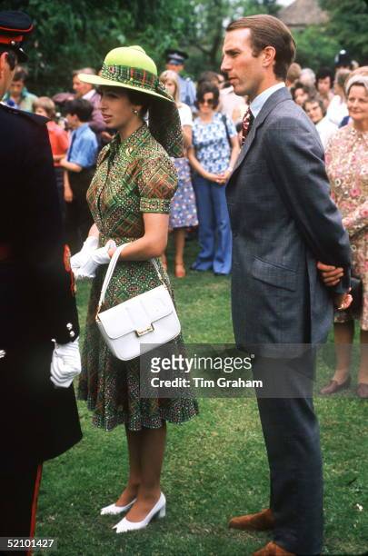 Princess Anne And Her Husband, Mark Phillips, At The Great Somerford Village Fete.