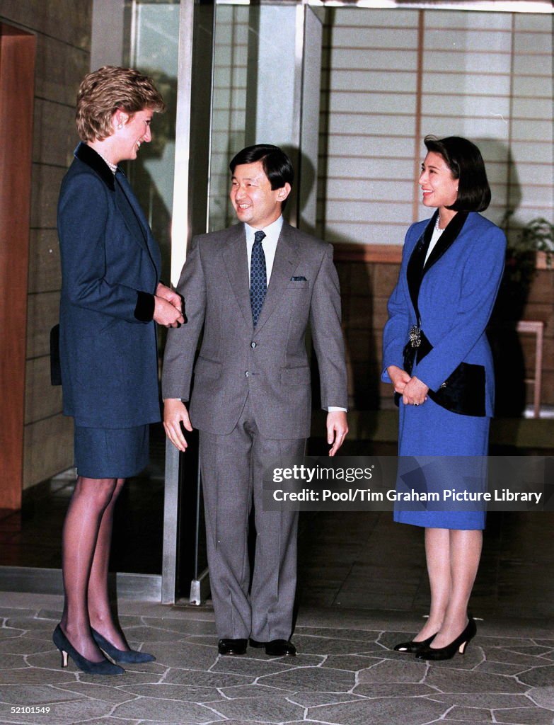 Diana And Crown Prince And Princess Of Japan