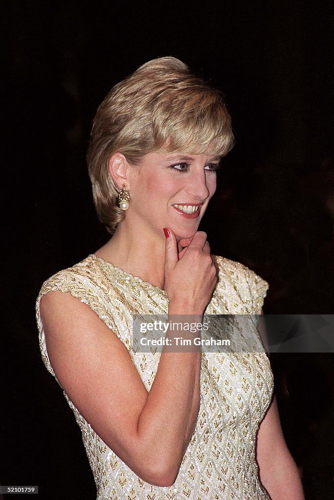 Princess Of Wales As Patron Of The English National Ballet Attending ...