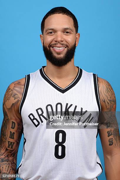 Deron Williams of the Brooklyn Nets poses for a portrait during media day on September 26, 2014 at the PNY Center in East Rutherford, New Jersey....