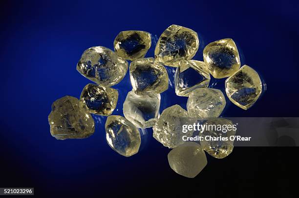 uncut diamonds - rough diamond stock pictures, royalty-free photos & images