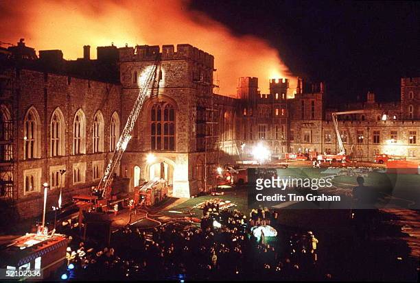 Windsor Castle On Fire.