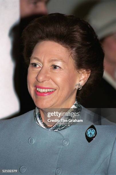 Princess Margaret At The New Guide Heritage Centre In Buckingham Palace Road, London As President Of The Guide Association