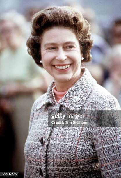 The Queen At The Royal Windsor Horse Show May 1974