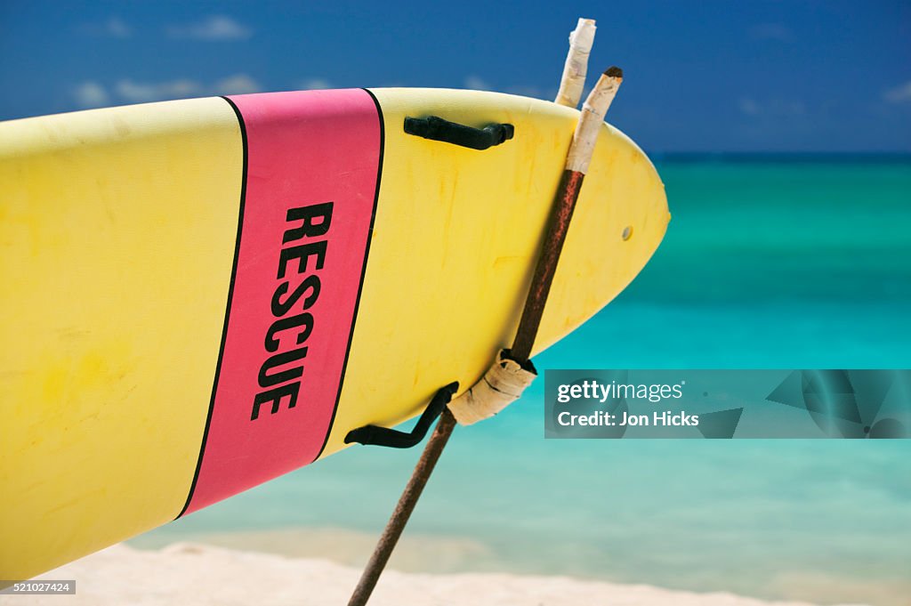 Rescue Surfboard on Kailua Beach Park