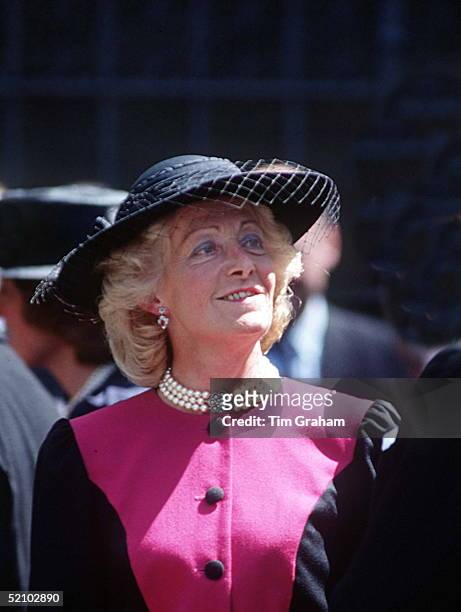 Mrs Frances Shand-kydd Attending The Memorial Service At St Margaret's Church, Westminster Abbey, For Her Former Husband, The Late Earl Spencer.