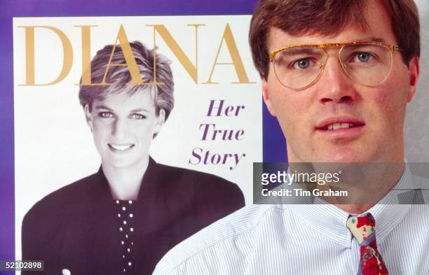The Royal Journalist Andrew Morton Posing After The Publication Of His Book "diana, Her True Story"