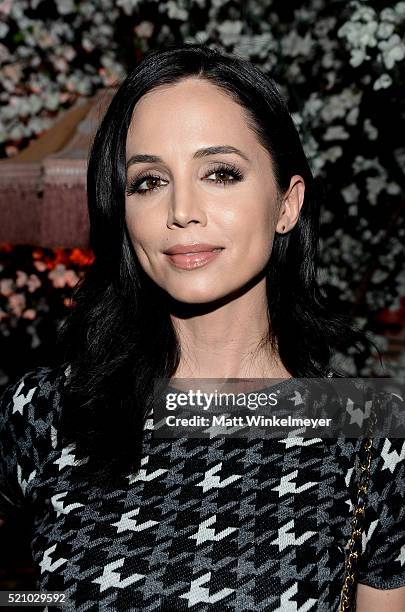 Actress Eliza Dushku attends the alice + olivia by Stacey Bendet and Neiman Marcus present See-Now-Buy-Now Runway Show at NeueHouse Los Angeles on...