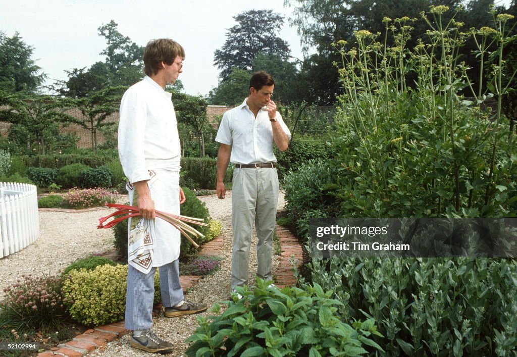 Charles And Chef With Herbs Highgrove