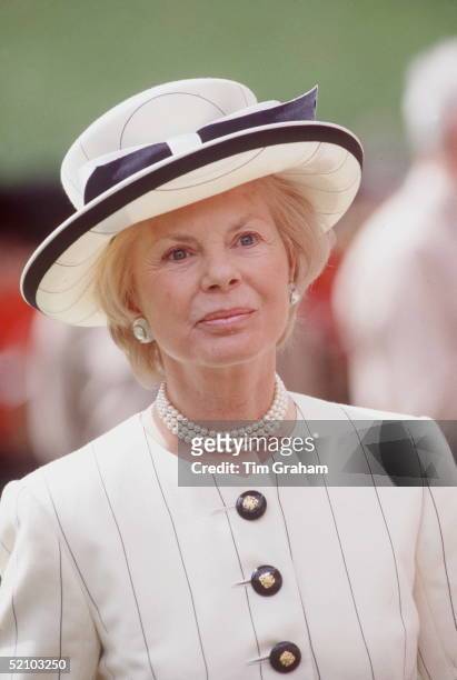 The Duchess Of Kent At The Scout's St. George's Day Parade In The Great Quadrangle, Windsor Castle.