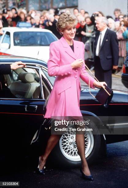 Diana, Princess Of Wales In Manchester.