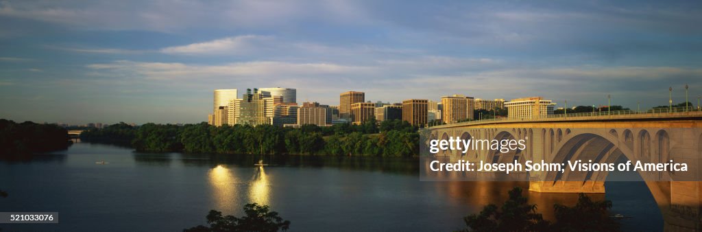 Rosslyn Skyline and Francis Scott Key Bridge