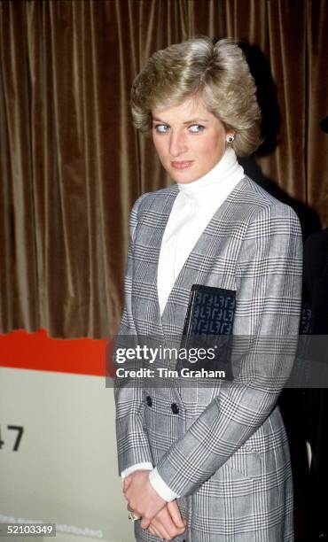 Princess Diana At Paddington Station, London.