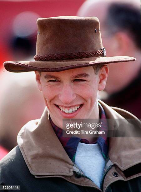Peter Phillips Wearing A Suede Cowboy-style Hat At Gatcombe Park Novice Horse Trials.