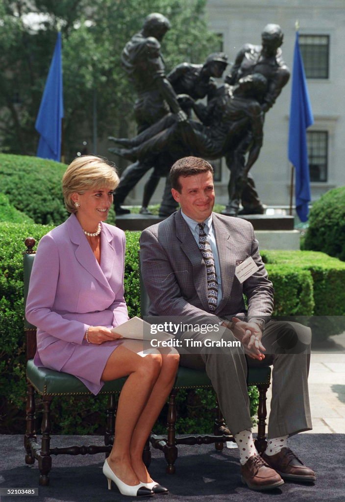 Ken Rutherford Ohio Diana, Princess Of Wales, With Ken Rutherford At The Anti-landmines ...