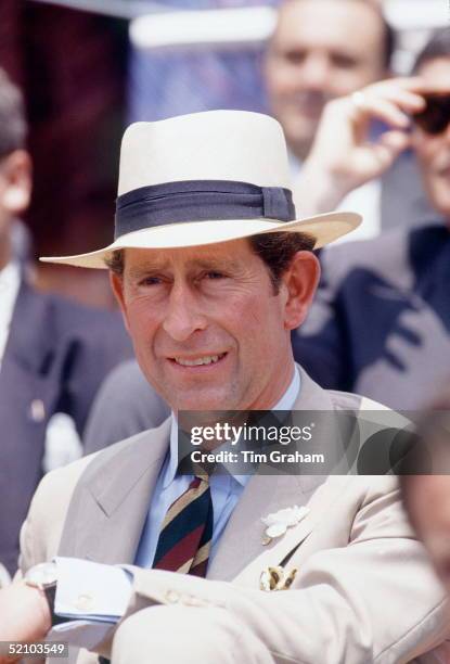 Prince Charles In Panama Sunhat At Carnivale Community Day, Parramatta Park, Sydney, Australia