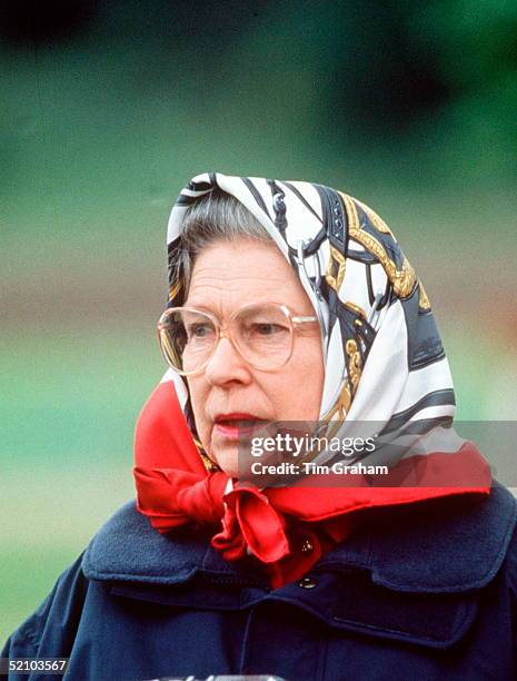 The Queen At Royal Windsor Horse Show.