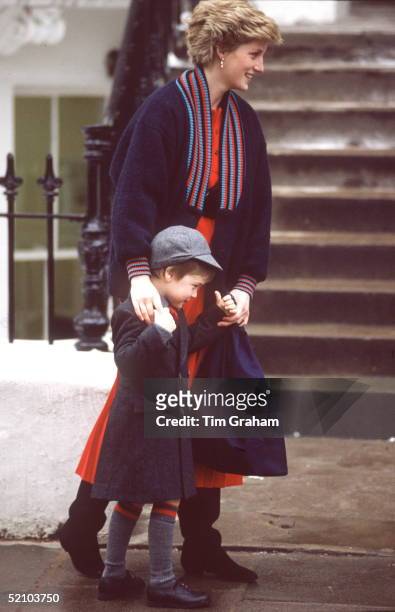 Prince William On His First Day At Wetherby School.