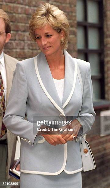 Diana, Princess Of Wales, Patron Of The English National Ballet, On Her Visit To The English National Ballet's London Headquarters On The Day Her...