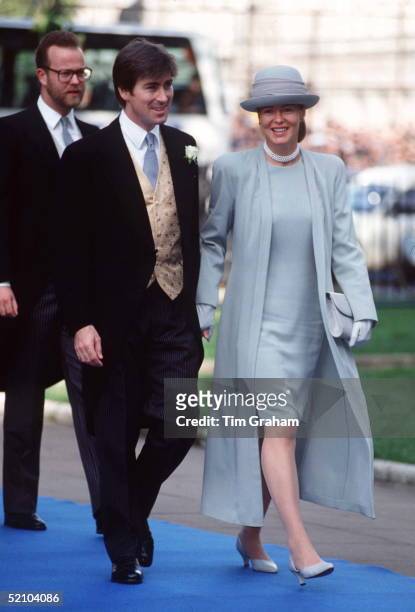 Lady Helen & Tim Taylor At The Wedding Of Viscount Linley At St.margaret's Church, London
