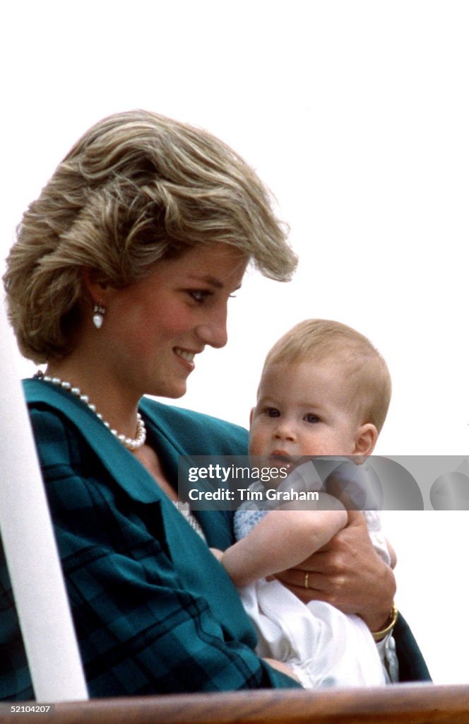 Diana And Harry On Royal Yacht