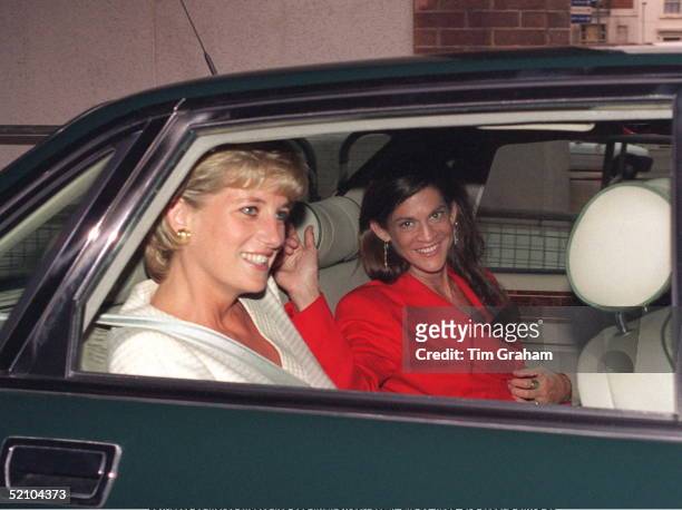 Princess Of Wales Shares Her Car With Aileen Getty, The 36-year-old Second Child Of Billionaire Art Patron J.paul Getty Jnr., Who Is One Of The...