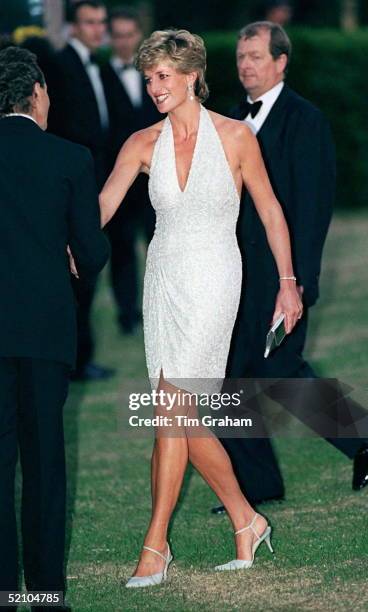 Princess Diana At Serpentine Gallery In Hyde Park, London.