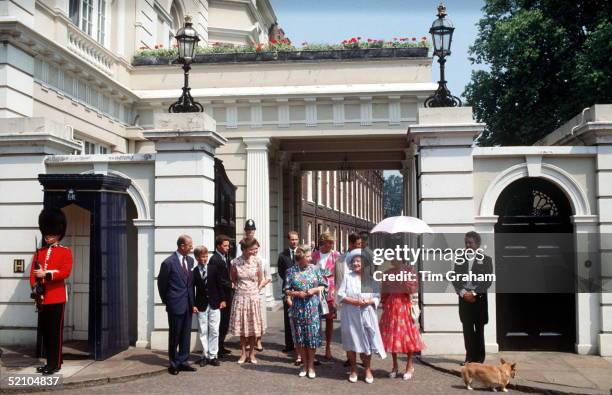 The Royal Family At Clarence House On The Queen Mother's Birthday