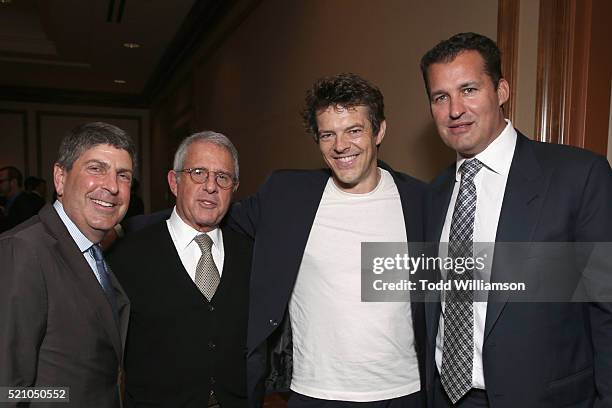 Chairman of Universal Filmed Entertainment Jeff Shell, Vice Chairman of NBCUniversal Ron Meyer, producer Jason Blum and producer Scott Stuber attend...