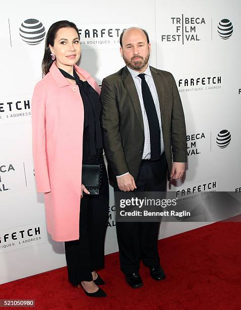 Fabiola Beracasa Beckman and Andrew Rossi attend "The First Monday In May" World Premiere - 2016 Tribeca Film Festival - Opening Night at John...