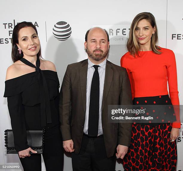 Fabiola Beracasa Beckman, Andrew Rossi and Sylvana Ward Durrett attend "The First Monday In May" World Premiere - 2016 Tribeca Film Festival -...