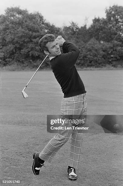 English golfer Tony Jacklin during a personal challenge match against Michael Bonallack at Sunningdale, UK, 29th June 1970.