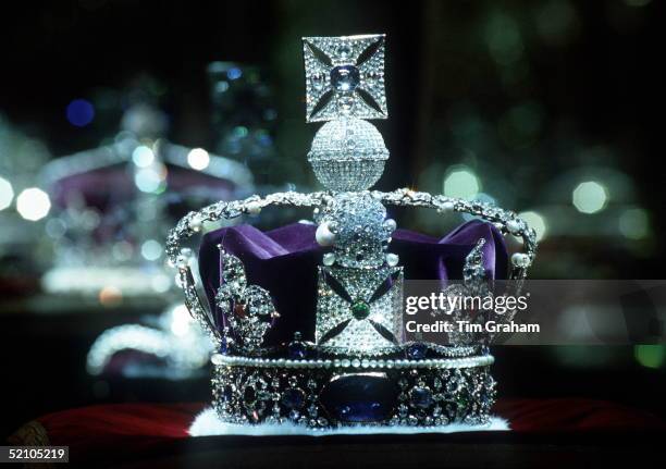 The Imperial State Crown In The Jewel House, Tower Of London