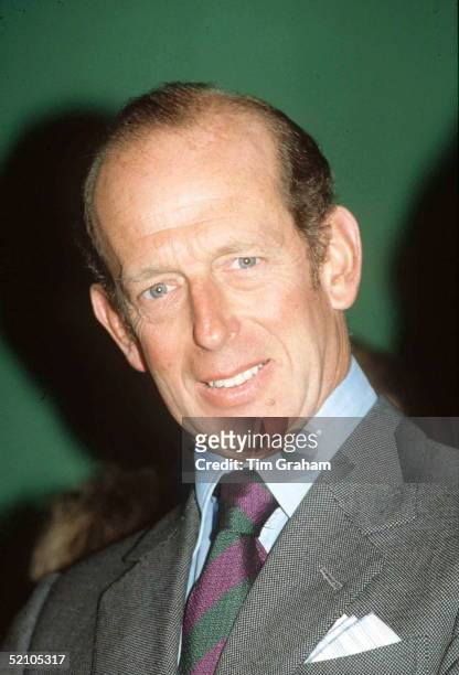 The Duke Of Kent On A Visit To St Albans