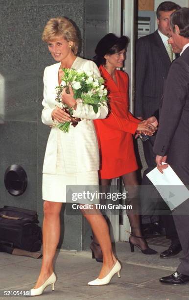 Princess Of Wales With Aileen Getty, The 36-year-old Second Child Of Billionaire Art Patron J.paul Getty Jnr., Who Is One Of The World's Longest...