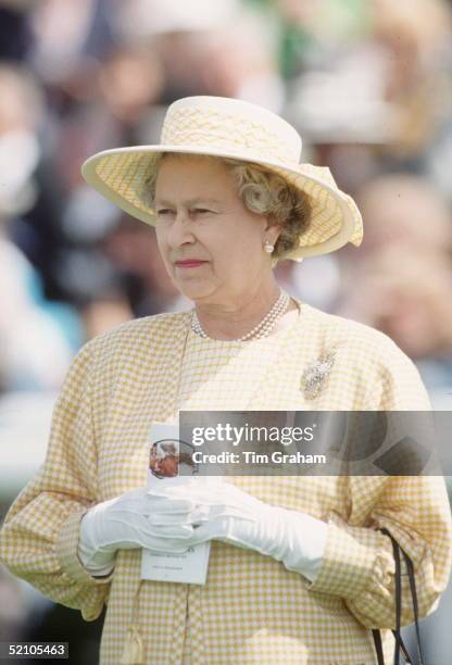 Queen At The Epsom Derby For Derby Day