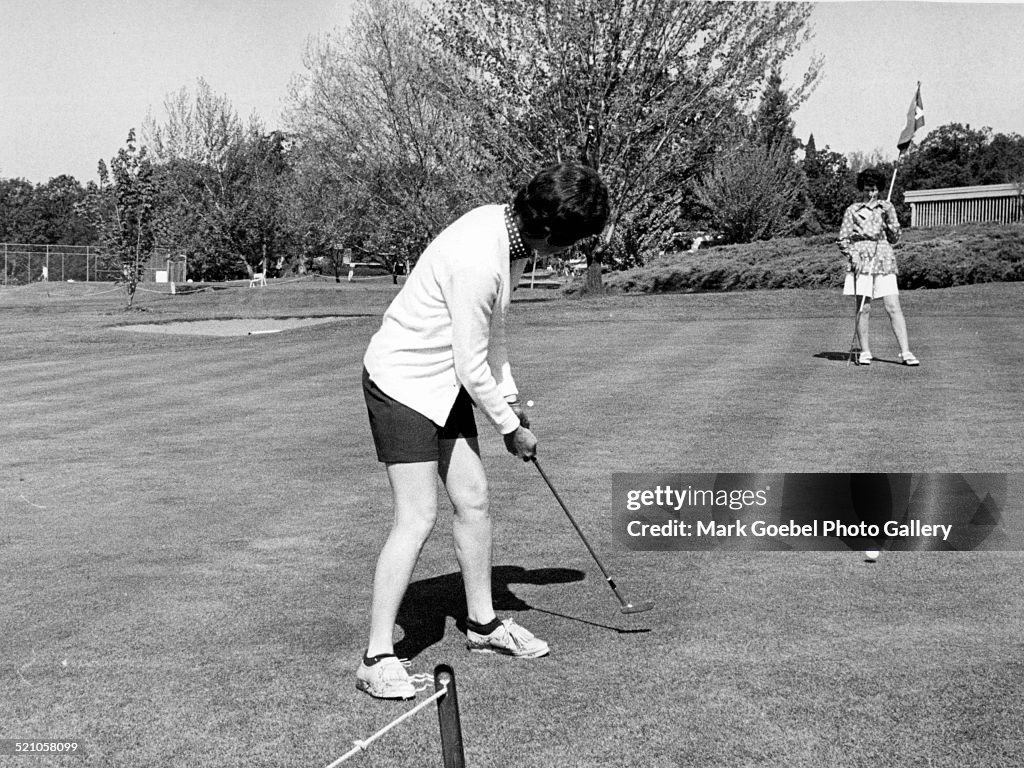 Women Playing Golf