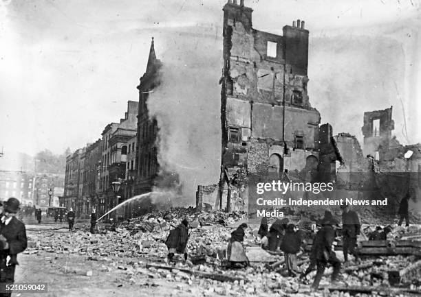 Ruins of the Coliseum Theatre, Henry Street 1916 This theatre was opened in April 1915 and destroyed in the 1916 Easter Rising. .