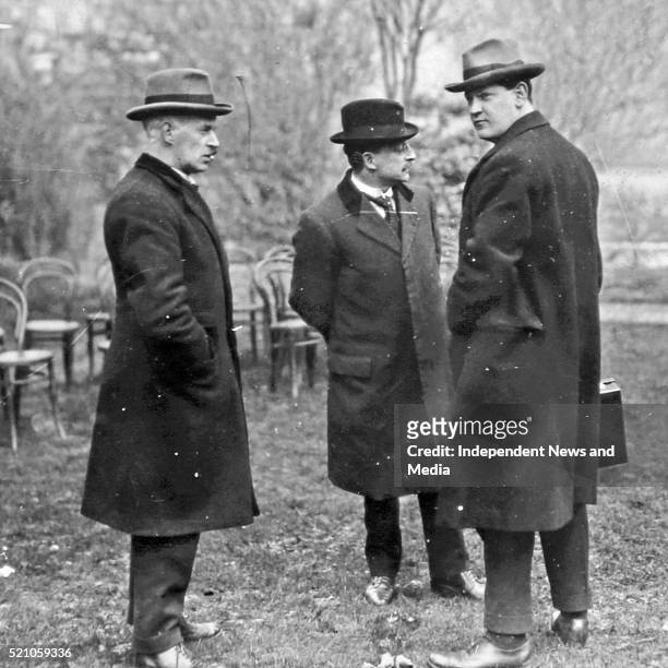 Eamon Duggan, Michael Collins and Arthur Griffith Circa 1919 .