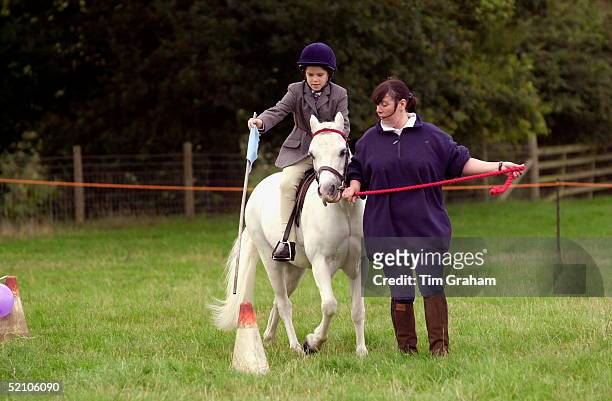 Princess Eugenie At A Horse Show,on Her Pony William