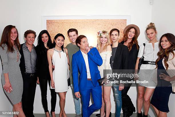 Model Tenille Briney, author Paul Weinberg, model Shay Mondre, guests, celebrity aesthetician John Tew, actors Eugenia Kuzmina and Ilia Yordanov,...