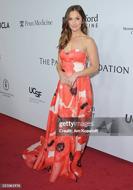 Actress Minka Kelly arrives at Sean Parker And The Parker Foundation Launch The Parker Institute For Cancer Immunotherapy Gala on April 13, 2016 in...