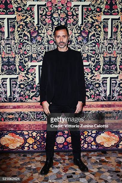 Fabio Novembre attend the T Celebration of Culture Issue And Milan Design Week at Palazzo Crespi on April 11, 2016 in Milan, Italy.