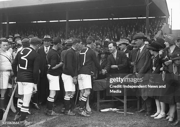 Aonach Tailteann Athletics - Croke Park. Hurling America v Ireland. 16/8/28. GAA .