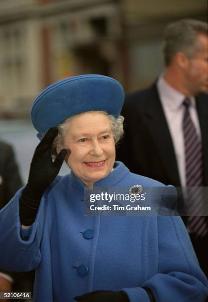 The Queen Visiting The Royal Homoeopathic Hospital, Great Ormond Street, London.