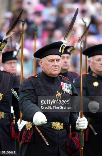 The Queen's Body Guards When She Is In Scotland - The Royal Company Of Archers Taking Part In "the Parade For The Golden Jubilee Of Her Majesty's...
