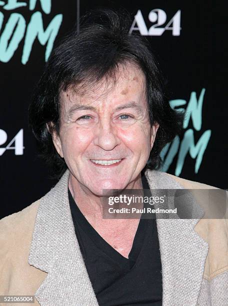 Singer Lee Ving of the band Fear attends the Premiere of A24's "Green Room" at ArcLight Hollywood on April 13, 2016 in Hollywood, California.