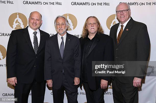 John Poppo, Manager and Chair of the Board, The Recording Academy, Neil Portnow, President and CEO of The Recording Academy, and Daryl P. Friedman,...