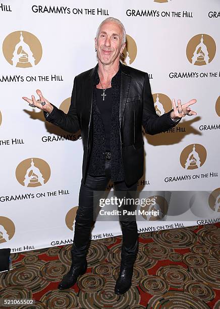 Dee Snider of the band Twsited Sister arrives at the GRAMMYs on The Hill Dinner at The Hamilton on April 13, 2016 in Washington, DC.