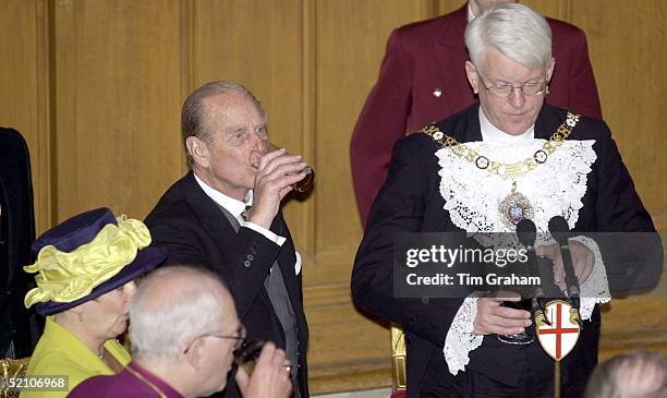 Prince Philip [ Duke Of Edinburgh ] Attending A Lunch Given By The Lord Mayor And The Corporation Of London To Mark His Royal Highness's 80th...